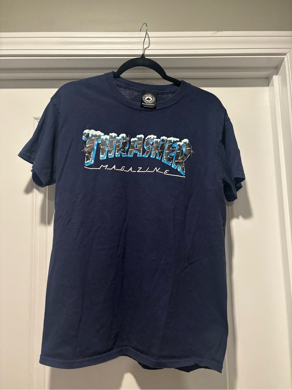 Thrasher Magazine Men's Medium Navy Graphic T-Shirt